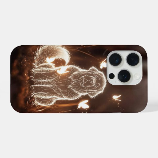 輝く電話 iPhoneケース (裏面横)