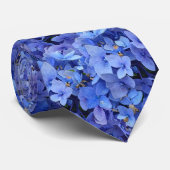 輝く青いアジサイの花 ネクタイ (ロール)