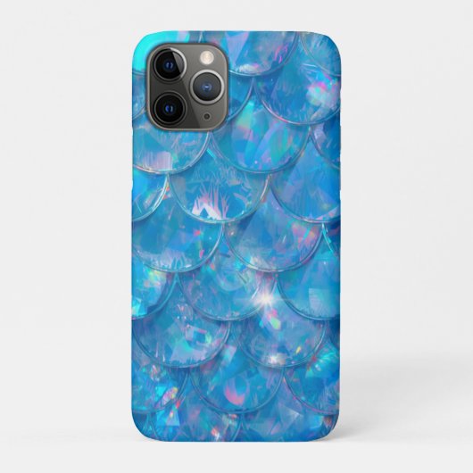 輝く青い人魚のプリント Case-Mate iPhoneケース (裏)