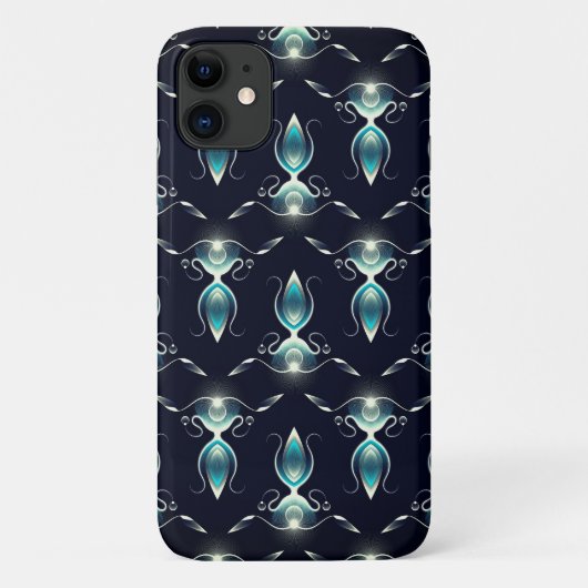 輝く青い宝石の洗練されたルック Case-Mate iPhoneケース (裏面)