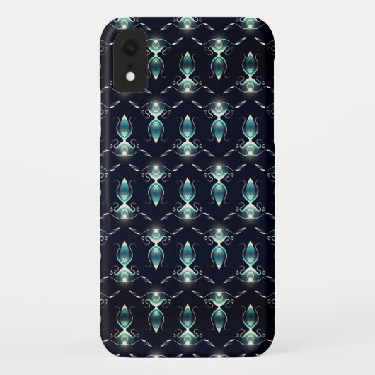 輝く青い宝石の洗練されたルック Case-Mate iPhoneケース (裏面)