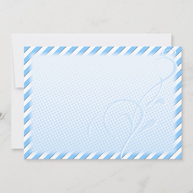 輝く青い点とストライプ (正面)