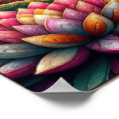 輝く静寂：明け方に咲く蓮 ポスター (角)