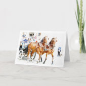 輝く馬車の肖像 カード (正面)