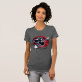 輝く魔女が飛ぶ赤い月Tシャツ Tシャツ (正面フル)