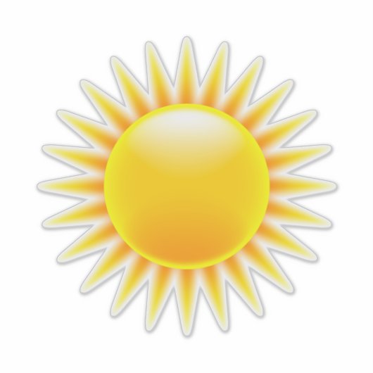 輝く黄 シール (正面)