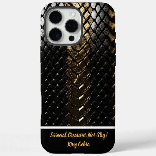 輝く黒と金のヘビの革 Case-Mate iPhoneケース (裏面)