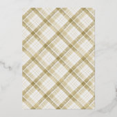 輝く1ハッピーキャンパーウッドベアーボーイ1歳の誕生日 箔招待状 (裏面)