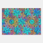 輝く、カラフル星 – 星は常にフィット! ラッピングペーパーシート (正面2)