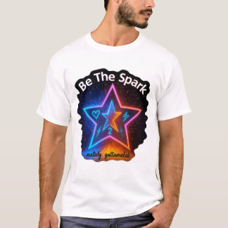 輝く | ネオンやる気を起こさせるスターグラフィックT-Sh Tシャツ