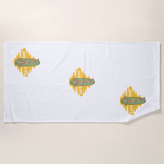 輝く ビーチタオル (正面)