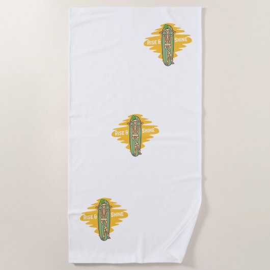 輝く ビーチタオル (正面)