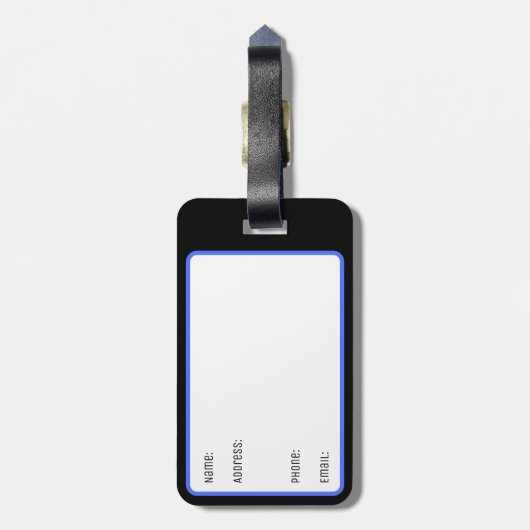 輝く ラゲッジタグ (裏面縦)