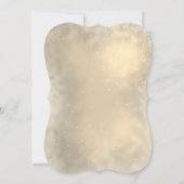 輝く、赤いリボン、企業のクリスマスパーティー 招待状 (裏面)