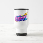 輝くGOALタンブラー - 明るい成功と成長 トラベルマグ (中央)