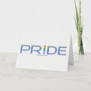 輝くSlipperyJoe's prideワードメタル文字 箔グリーティングカード