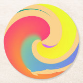 輝けるうねり ラウンドペーパーコースター (正面)