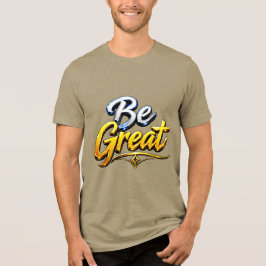 輝けるモチベーショナル・タイポグラフィ トライブレンドTシャツ