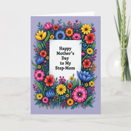 輝ける花の母カード カード (正面)