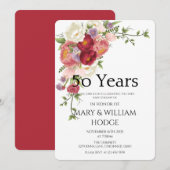 「輝ける記憶：50年の愛を祝って」 招待状 (正面/裏面)