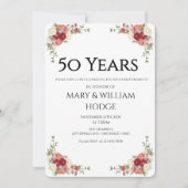 「輝ける記憶：50年の愛を祝って」 招待状 (正面)