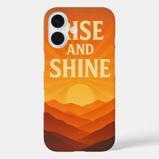 輝け朝日モチベーションフォンケース Case-Mate iPhoneケース (裏面)