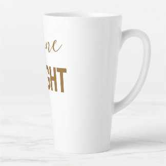 輝け - インスピレーションを与えるグログラフィックTシャツ カフェラテマグ