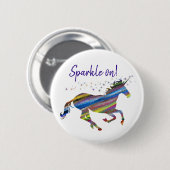 輝け！ユニコーン 缶バッジ (正面&裏面)