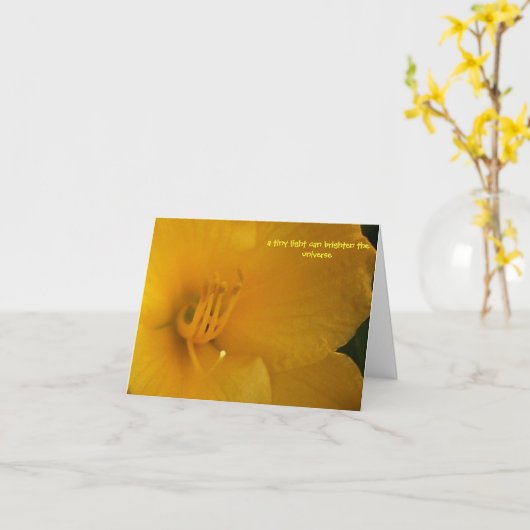 輝やき カード (黄色い花)
