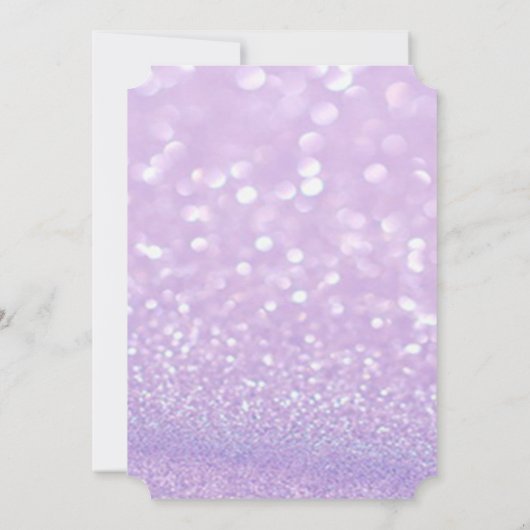 輝エレガントかしい《写真》ぼけ味フローラブライダルシャワー 招待状 (裏面)