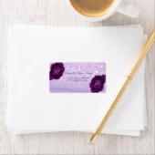 輝エレガントかしい《写真》ぼけ味、バラ結婚のラベル ラベル (インサイチュ)