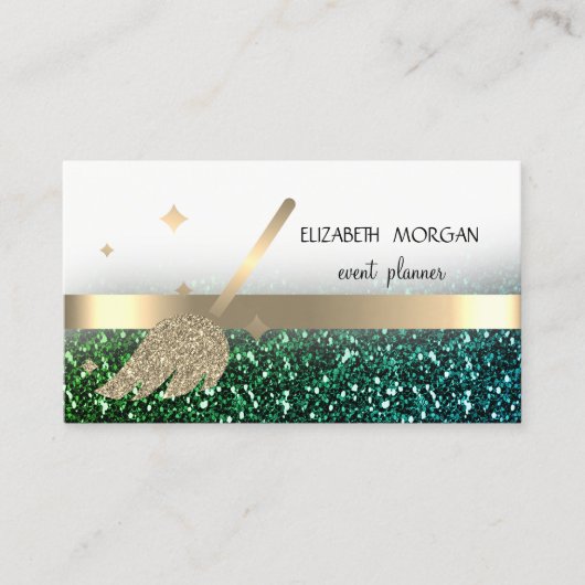 輝エレガントかしい《写真》ぼけ味、金ゴールドストライプブロム 名刺 (正面)