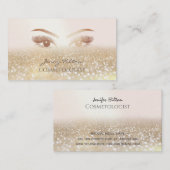 輝エレガントきらめくく点滅の化粧 名刺 (正面/裏面)