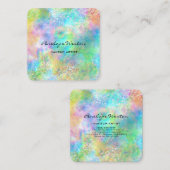 輝エレガントきを放つパステル スクエア名刺 (正面/裏面)