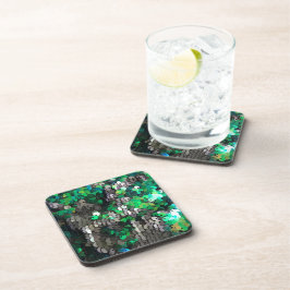 輝エレガントくグラマー緑はディスクのシークアップを楽しむ コースター