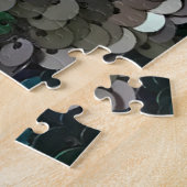 輝エレガントくグラマー緑はディスクのシークアップを楽しむ ジグソーパズル (側面)