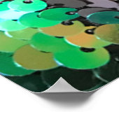 輝エレガントくグラマー緑はディスクのシークアップを楽しむ ポスター (角)