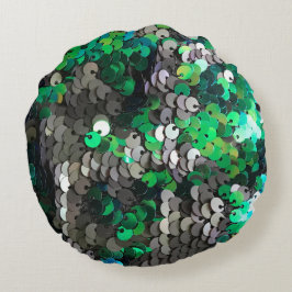 輝エレガントくグラマー緑はディスクのシークアップを楽しむ ラウンドクッション