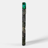 輝エレガントくグラマー緑はディスクのシークアップを楽しむ Case-Mate iPhoneケース (裏面 / 右)
