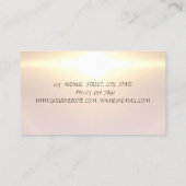 輝エレガントくダイヤモンドの輝く唇が滴る 名刺 (裏面)