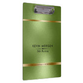 輝エレガントくミニマル緑の背景 クリップボード (右)