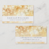 輝エレガントく光の金お洒落の《写真》ぼけ味 名刺 (正面/裏面)