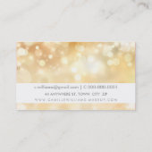 輝エレガントく光の金お洒落の《写真》ぼけ味 名刺 (裏面)