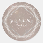 輝エレガントく幾何モダン党寄り ラウンドシール (正面)