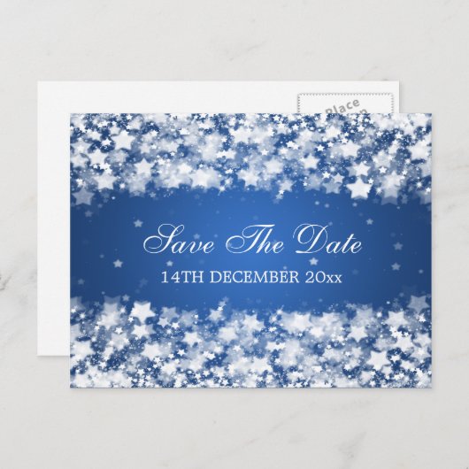 輝エレガントく星を青く保存 案内ポストカード (正面/裏面)