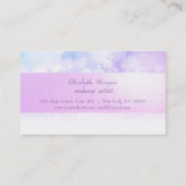 輝エレガントく点滅、ストライプの《写真》ぼけ味ロイヤリティカード ロイヤリティカード (裏面)