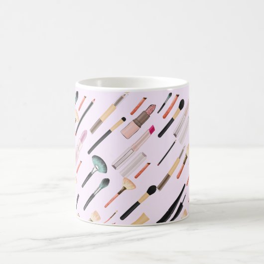 輝エレガントく美しいメイクアップツール コーヒーマグカップ (中央)