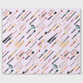 輝エレガントく美しいメイクアップツール ラッピングペーパー (フラット)