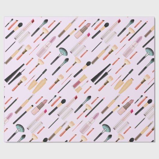 輝エレガントく美しいメイクアップツール ラッピングペーパー (フラット)