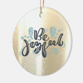 輝エレガントく、フェイク金ゴールド、喜ぶ セラミックオーナメント (左)